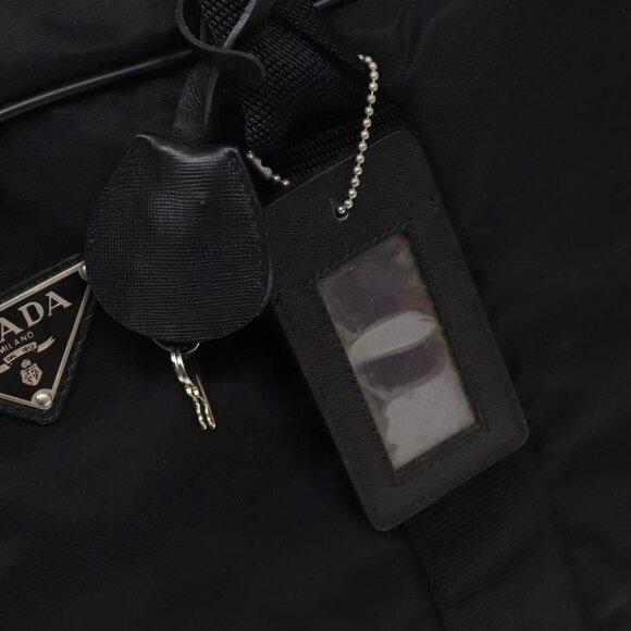 PRADA Boston Bag Nylon 2way Black Silver Auth - Picture 7 of 16